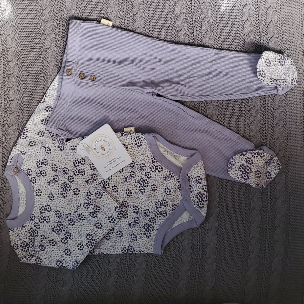 Burt's Bees Two Piece Outfit Set